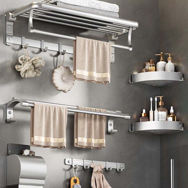 Modern Bathroom Accessories Hardware Set Silver Bathroom Accessories Hardware Set