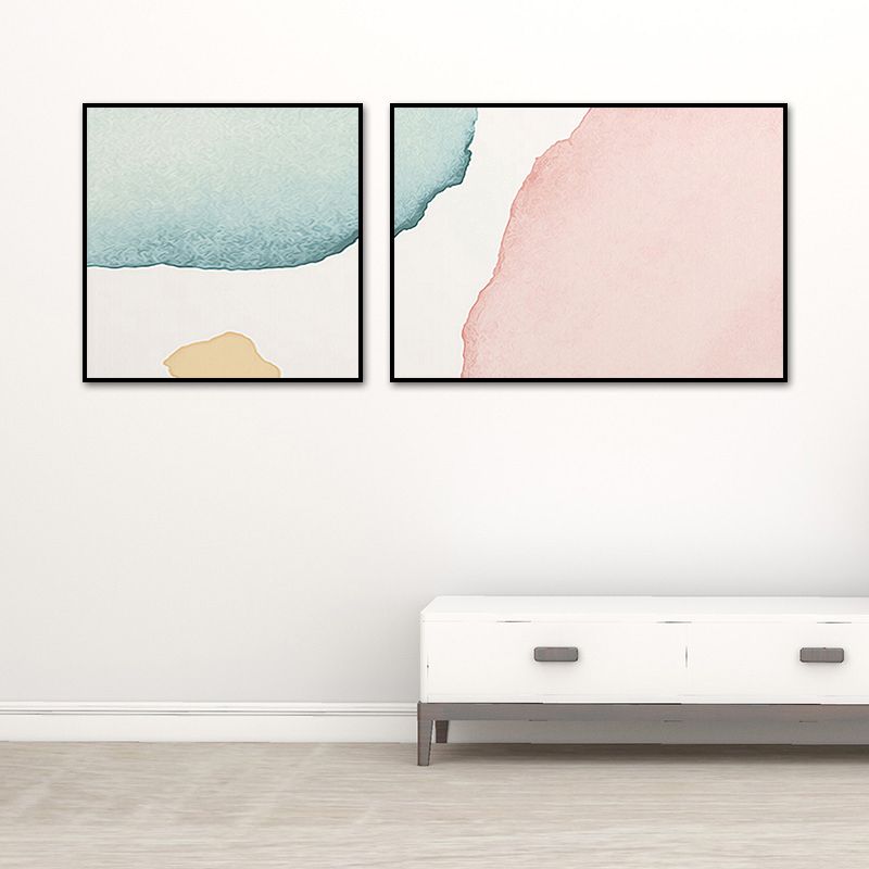 Minimalism Abstract Canvas Wall Art House Interior Wall Decor in Pastel Color, Optional Size