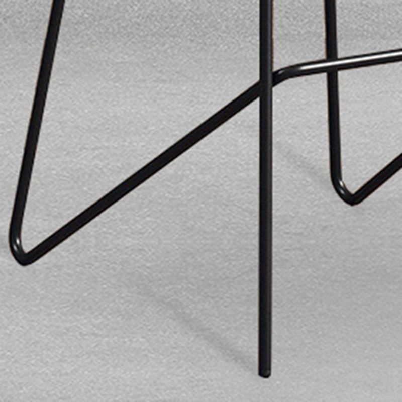 Contemporary Restaurant Footrest Barstool Matte Finish Plastic Stool