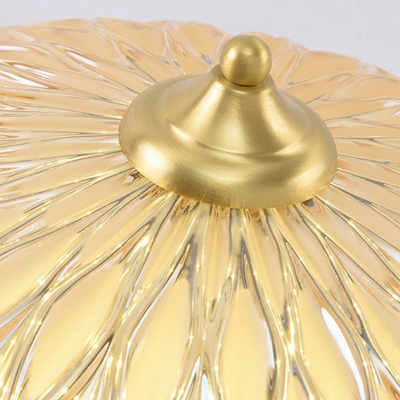 American Colonial Style Crystal Ceiling Light 1 Lights LED Ceiling Mount Light