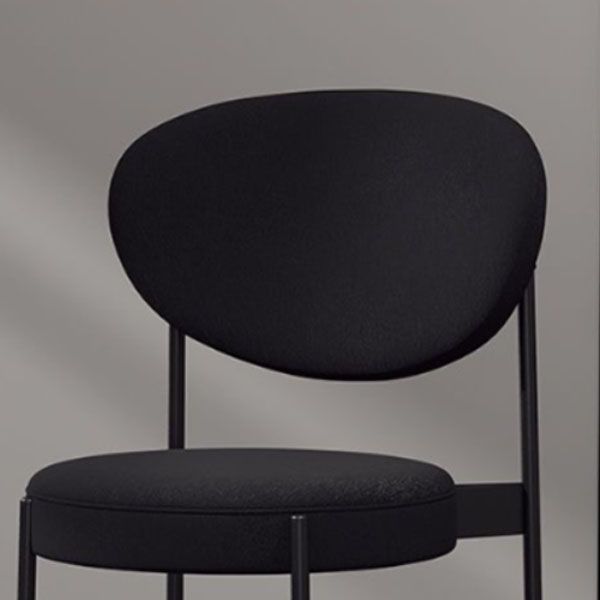 Contemporary Open Back Side Chair Upholstered Dining Chair for Indoor