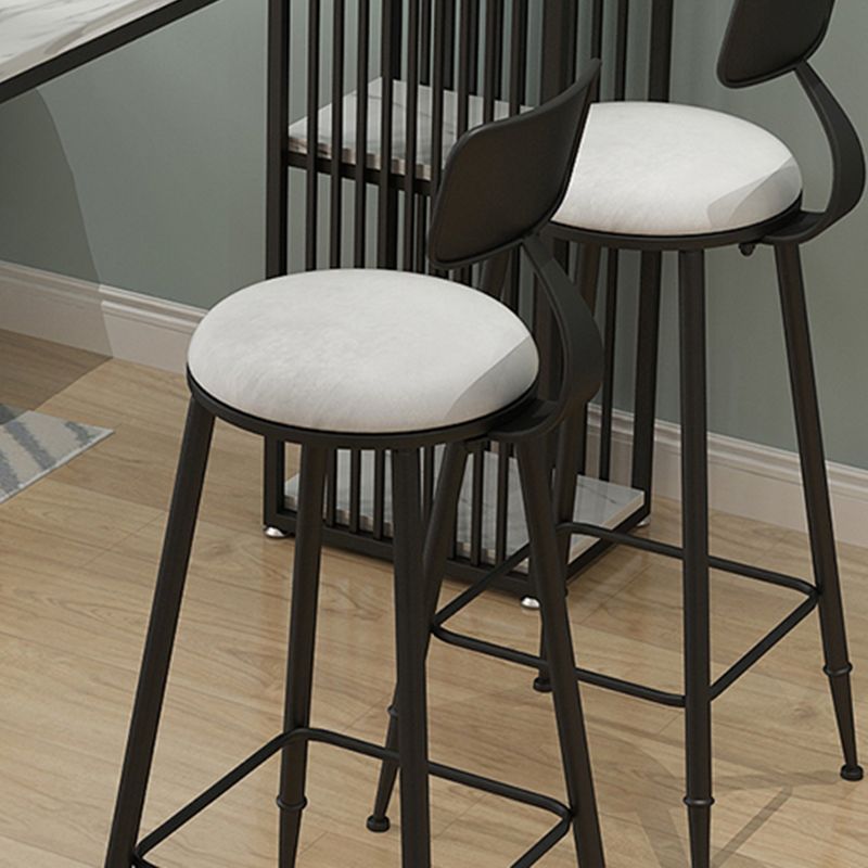 Modern Stone White Counter Set 1/2/3 Pieces Rectangle Storage Table and Stool Set