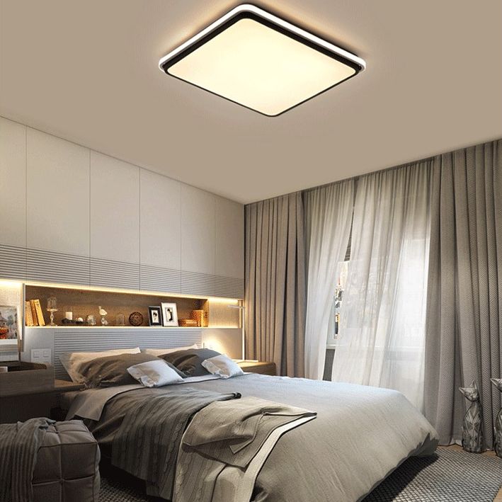 Lámpara de techo empotrada de aluminio Led geométrica dorada de estilo moderno con montaje empotrado