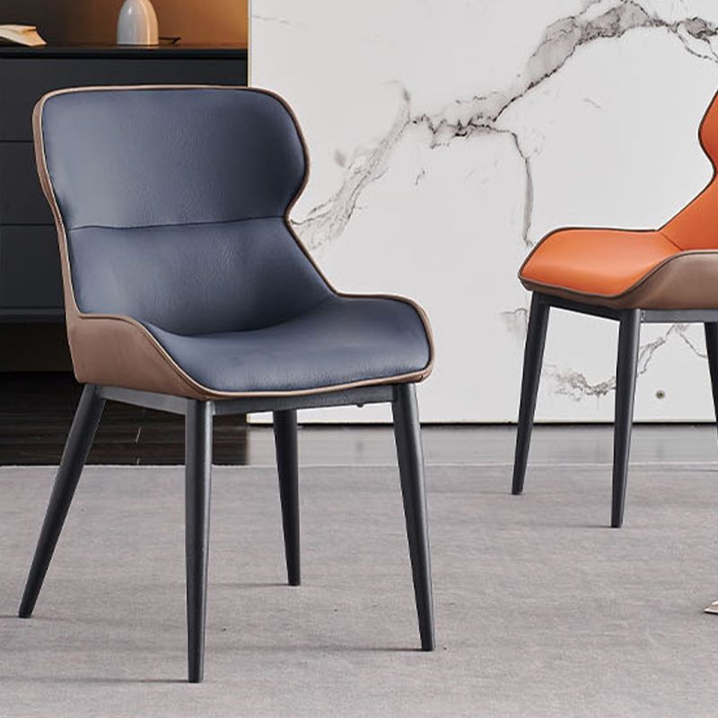 Industrial Dining Room Chair Upholstered Armless Dining Chairs