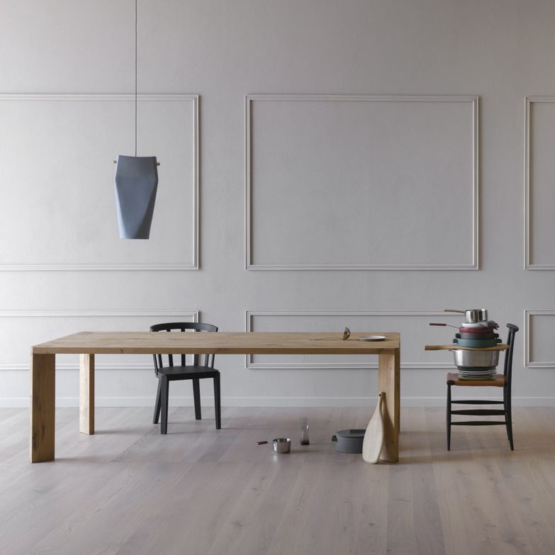 Tavolo da pranzo in legno massiccio in pino in stile moderno 4 gambe tavolo rettangolo di base per casa