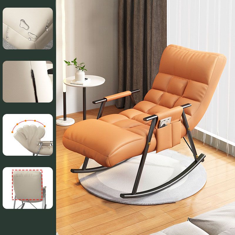 Bedroom and Balcony Single Simple Rocker Chair Waterproof Lazy Sofa Chair