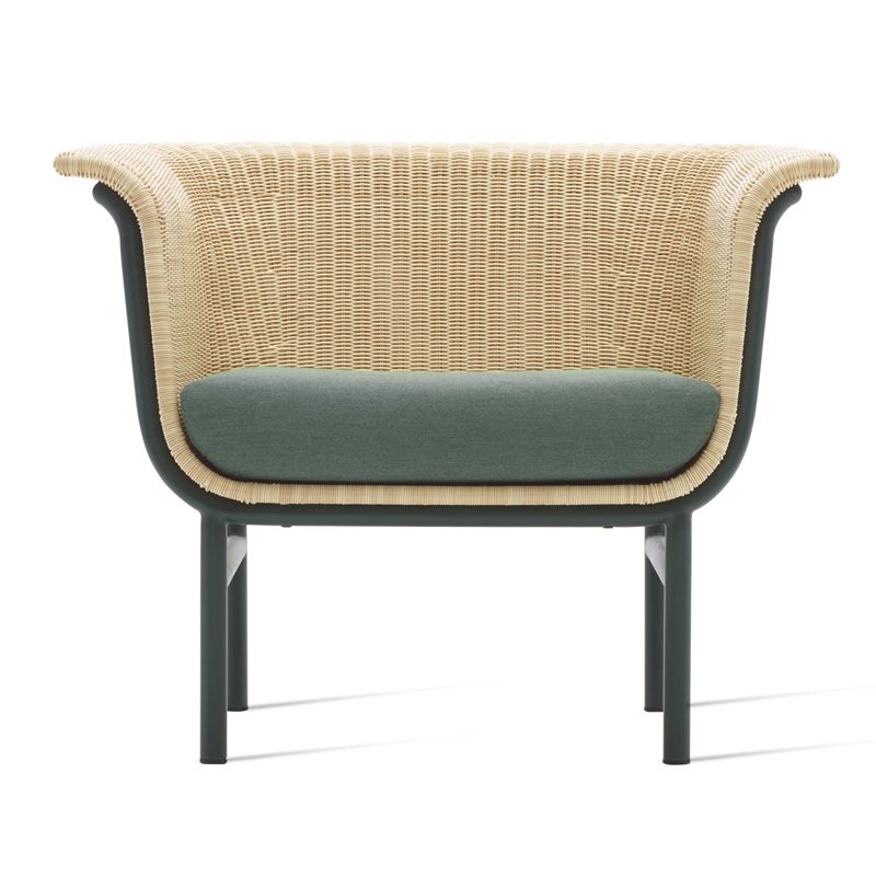 Industrial Metal Frame Outdoor Sofa Water Resistant Patio Sofa With Cushions