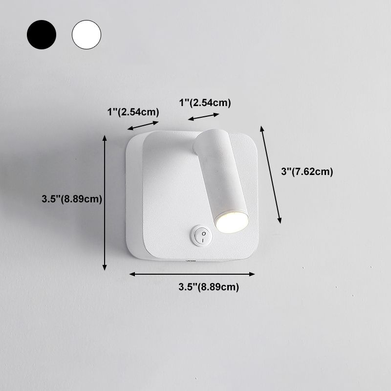 Luminaire d'applique LED Simplicité Litoire de lecture du mur métallique pour chambre à coucher