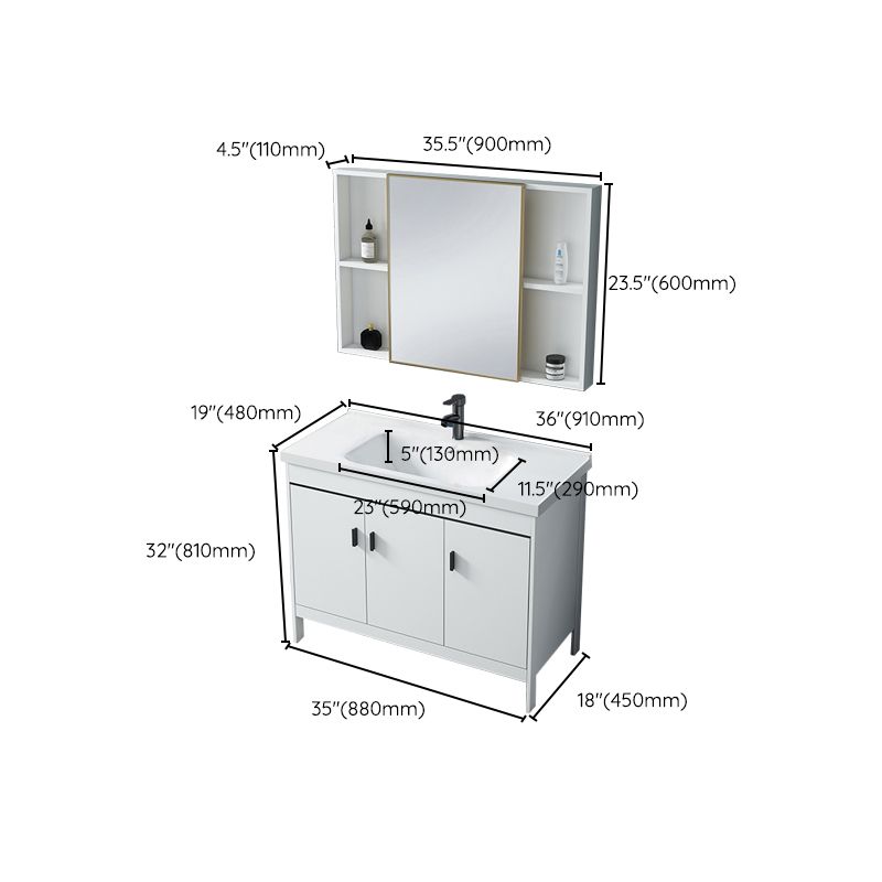 Aluminum Bathroom Vanity Modern Bathroom Vanity Set for Bathroom
