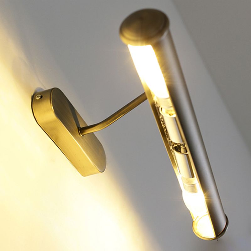 Vanité de cylindre traditionnelle lumières d'éclair en laiton Moup de montage pour salle de bain