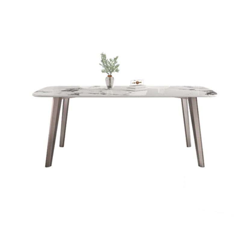 Contemporary Stone Dining Table Set 1/2/5/7 Pieces Dining Set for Home Use