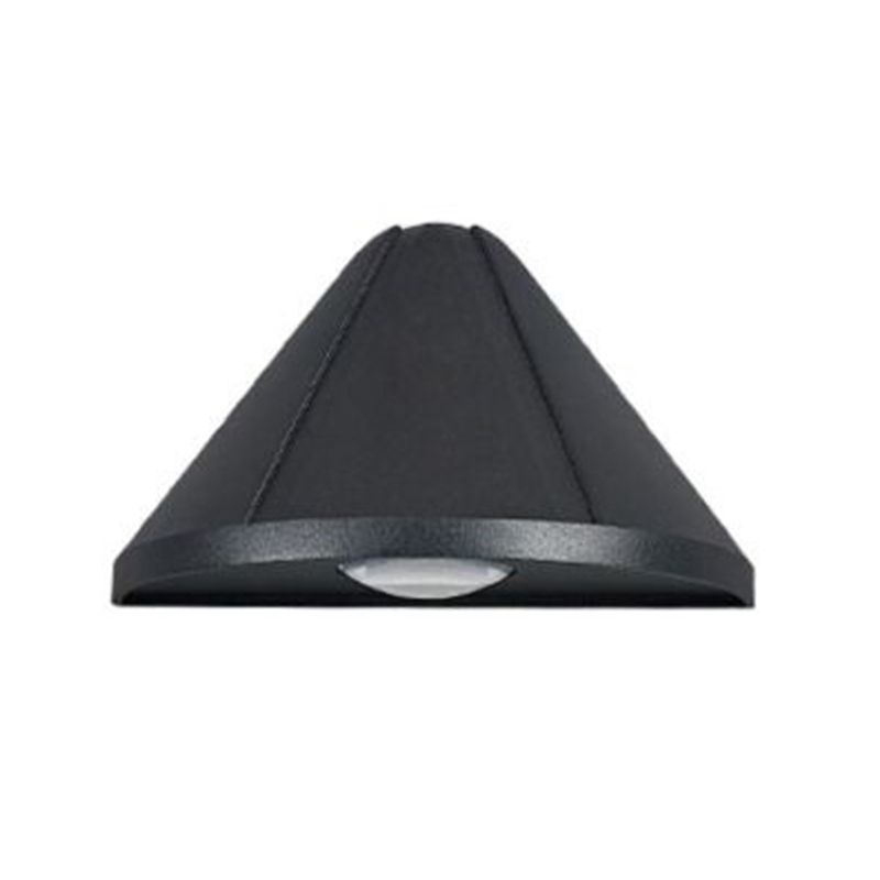 Triangle Shape Wall Lamp Modern Style Metal 1 Light Wall Light in Black/White