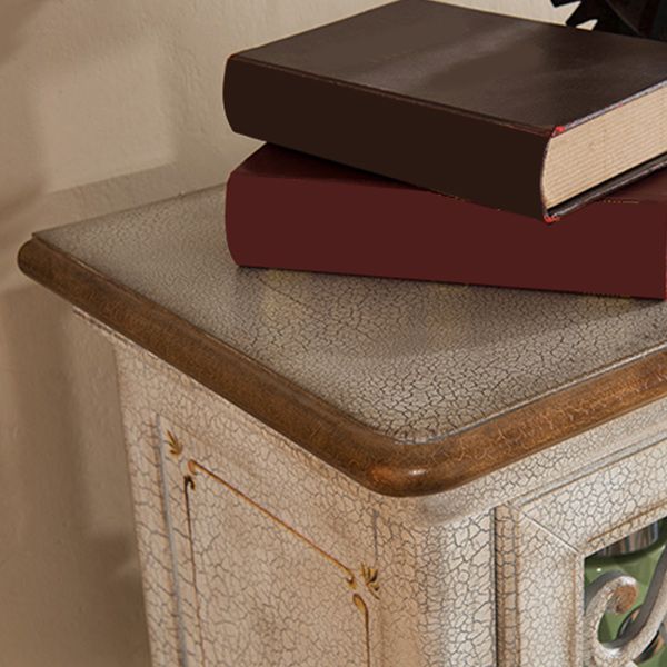 Industrial Rectangle Accent Cabinet with 3 Drawers Distressed Finish Cabinet