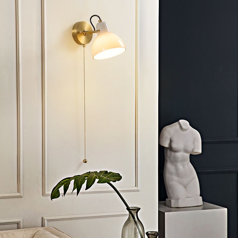 Dome Shape Sconce Light Fixture Modern Style Wall Sconce Lighting for Dining Room