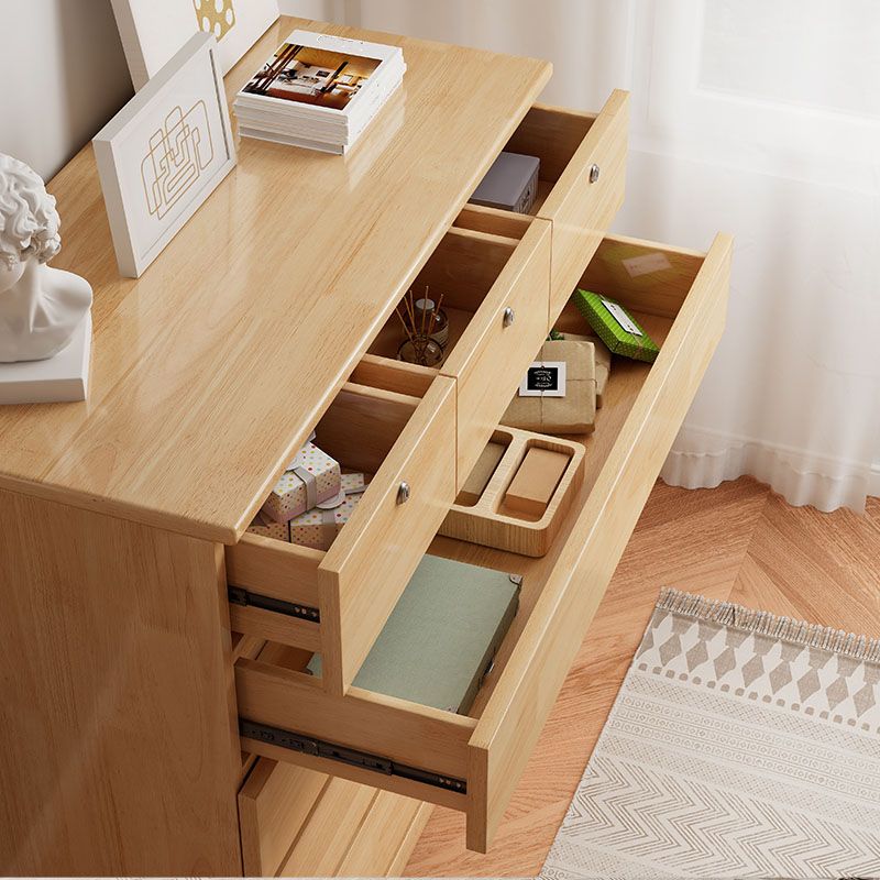 Contemporary Horizontal Lingerie Chest Wood Storage Dresser for Home