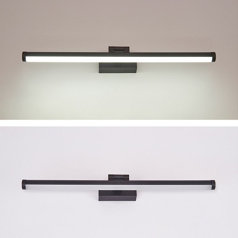Nordic Style Single Vanity Light LED Metal Wall Mounted Mirror Front Lamp in Acrylic Shade