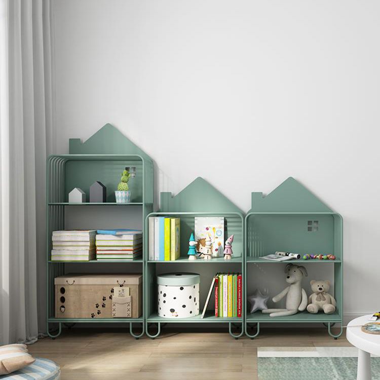 Scandinavian Metal Bookshelf Standard Open Back Bookcase with Shelves