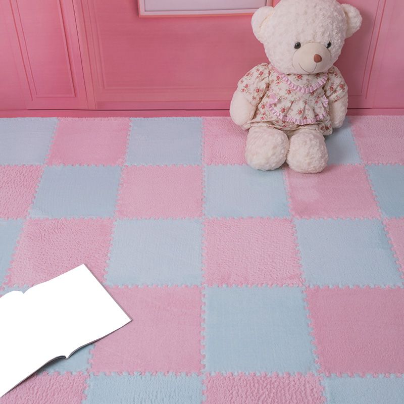 Modern Carpet Tiles Interlocking Square Color Block Carpet Tiles