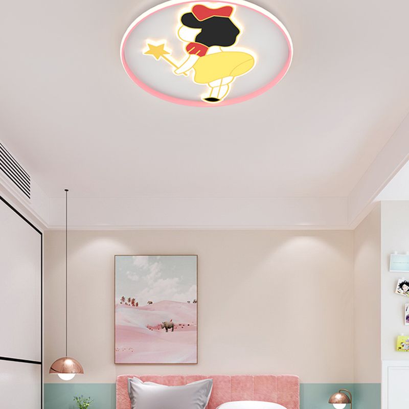 Joli plafonnier de dessin animé, Style moderne et Simple, plafonnier encastré pour chambre à coucher et salon