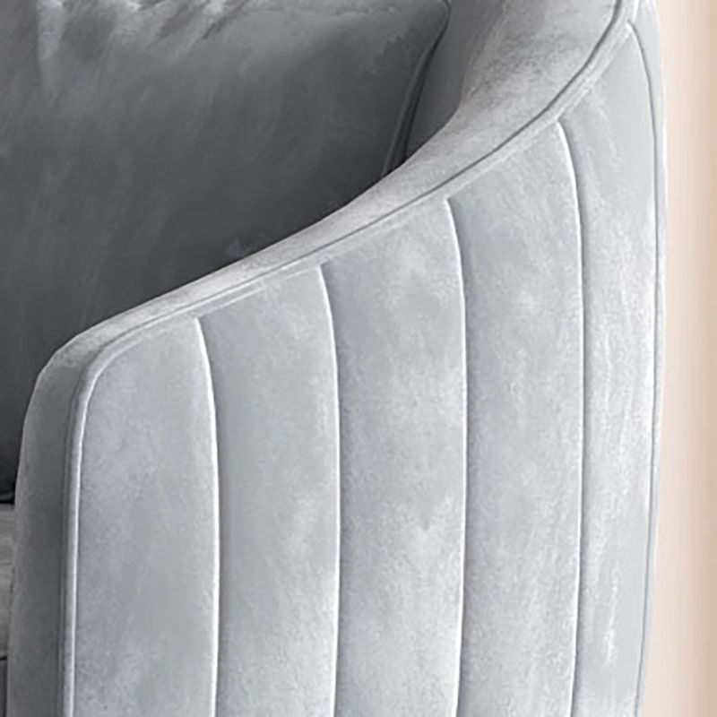 Glam Metal Dining Room Chair Velvet Armless Dining Chairs for Home Use