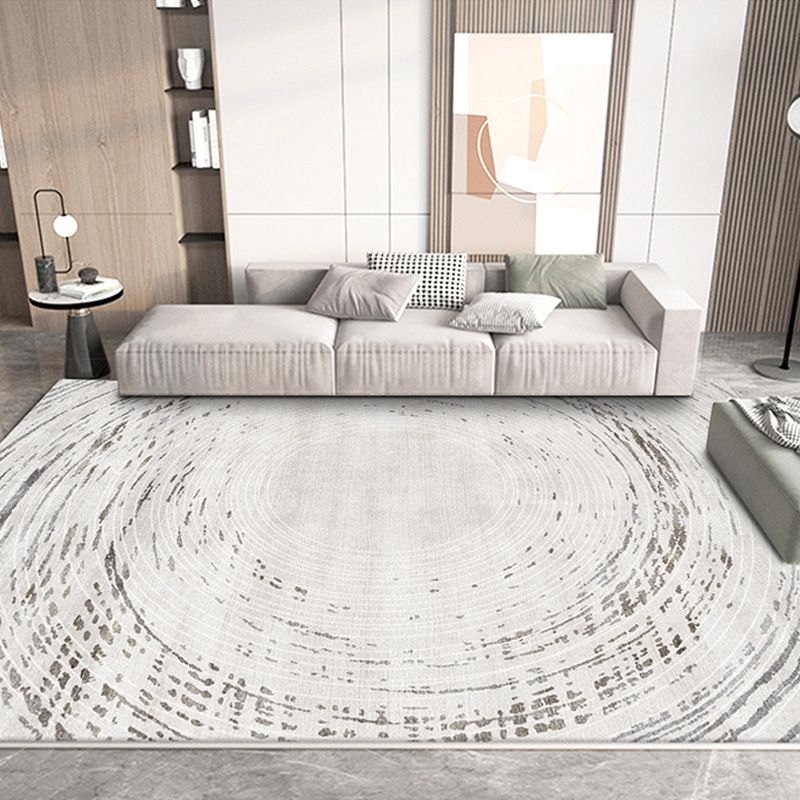 Contemporary Color Block Rug Polyester Indoor Carpet Pet Friendly Area Rug for Living Room