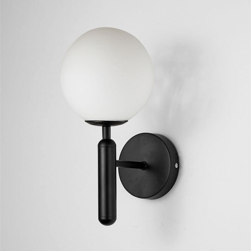 Sphere Shape Glass Sconce Light Modern Style Wall Lamp for Dining Room