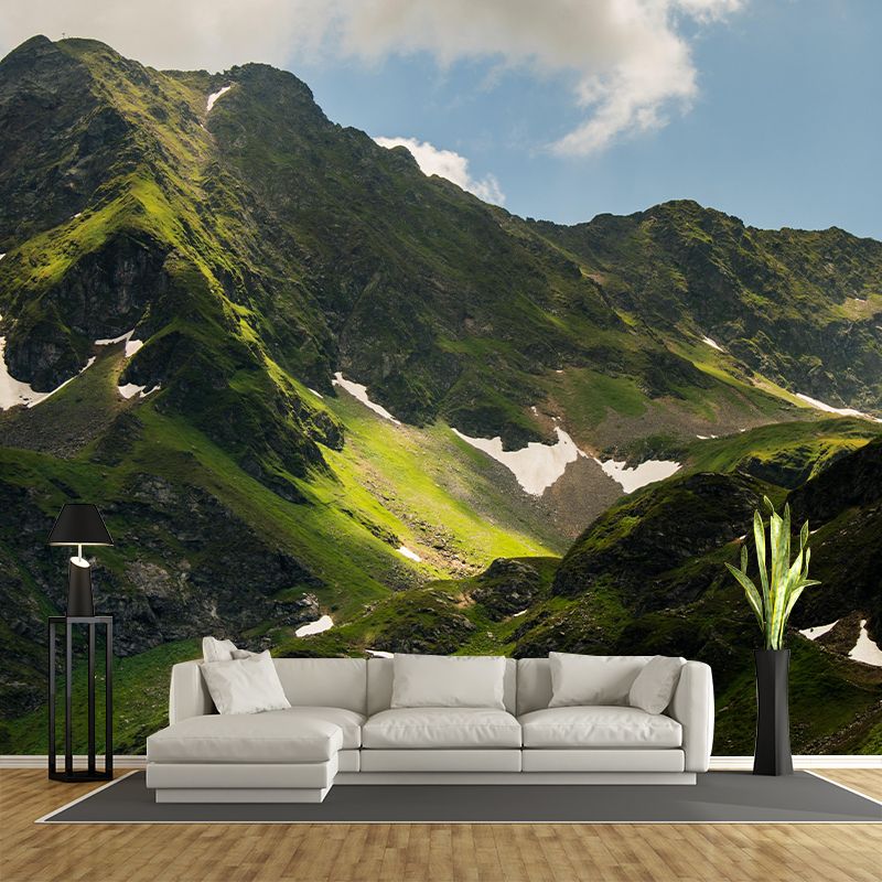 Mountain Wall Mural Wallpaper Modern Style Mildew Resistant for Living Room