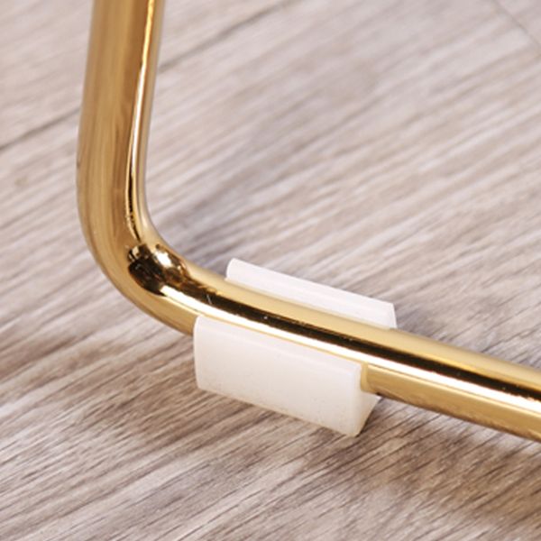 Sillas de comedor escandinavas sin brazos Sillas auxiliares de comedor tapizadas con patas de metal