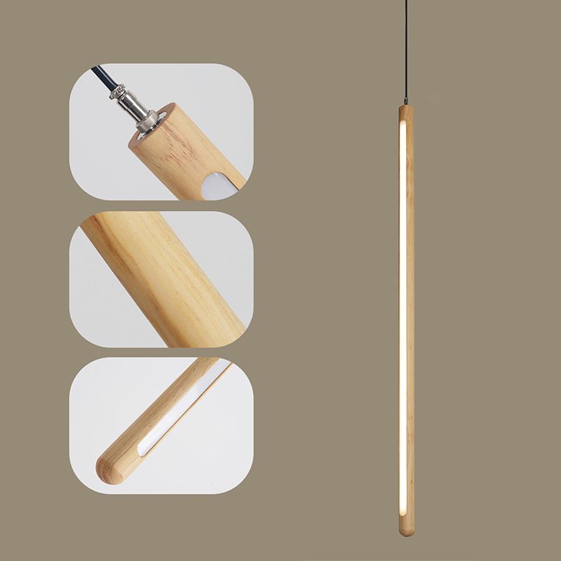 Minimalisme de chambre Minimalisme Light Lumière suspendue linéaire avec 1 lumière