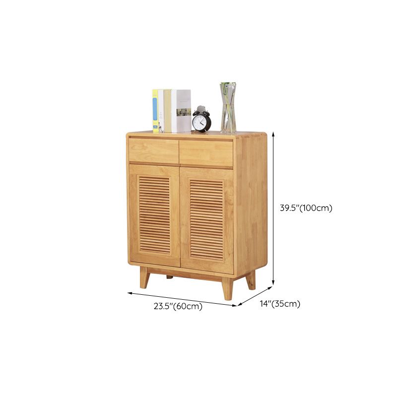 39.37" Tall 2 - Door Accent Cabinet Contemporary Wood Accent Cabinet