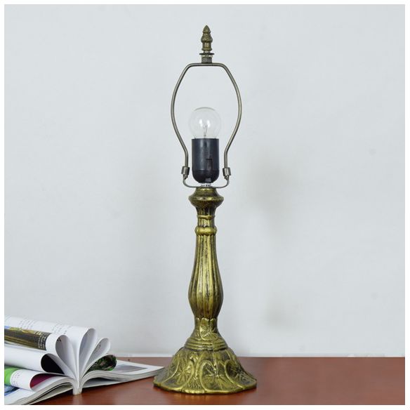 Lampada da comtore a forma di ciotola macchiata in vetro in stile tiffany leggero in multicolori