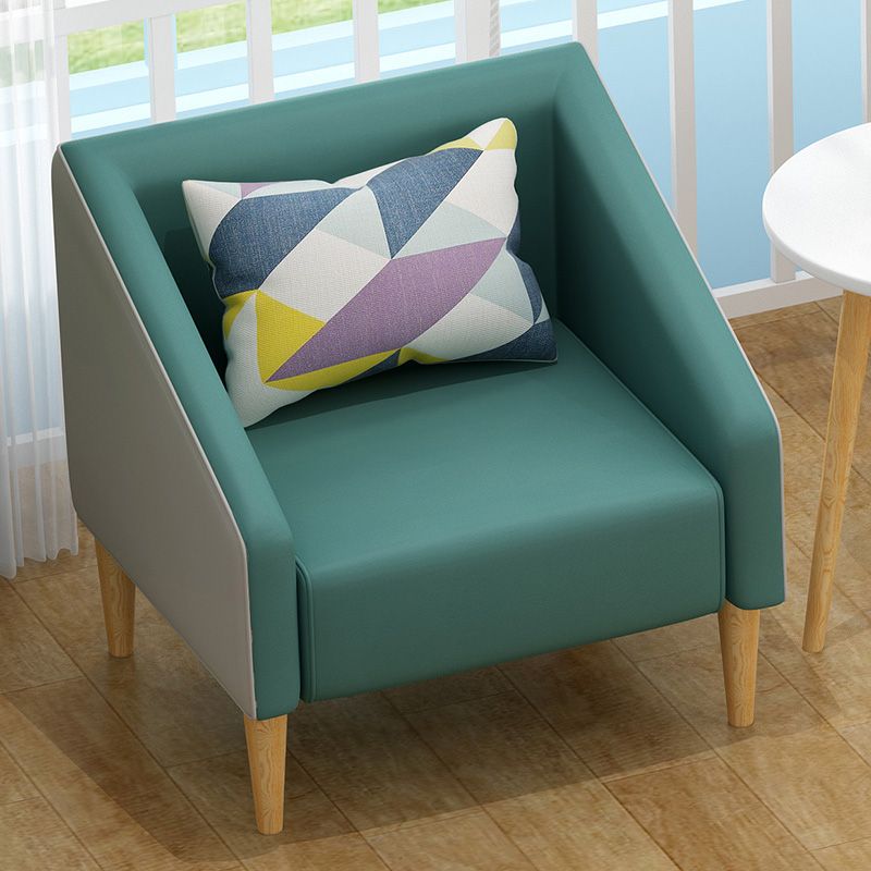 Arms Included Barrel Chair Pillow Back Accent Chair, 23.62" W √ó 23.62" L √ó 30.71" H