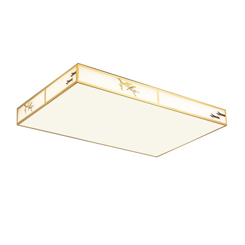 Modern Ceiling Lamp Geometric LED Flush Mount Light Fixture with Acrylic Shade