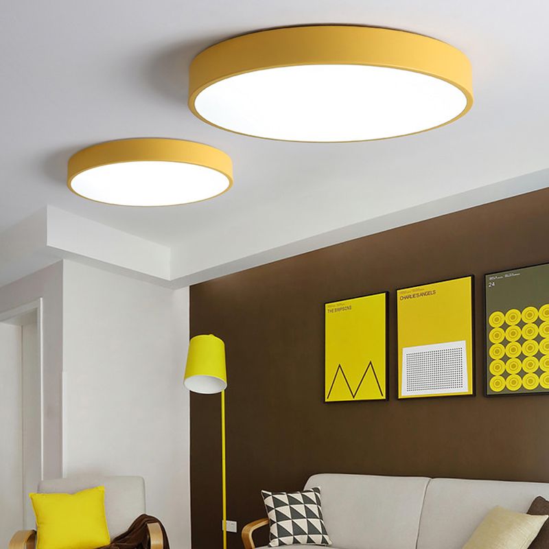 Metal Geométrico Nivelado De Montaje De Iluminación Techo Techo De Iluminación Estilo Moderno 1-Luz De Descarga De Luz