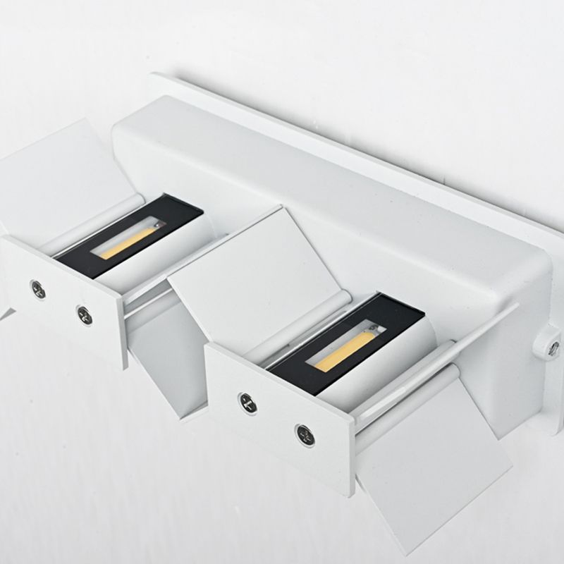 2 luces Ideas de iluminación de pared de metal de estilo de pared geométrico.