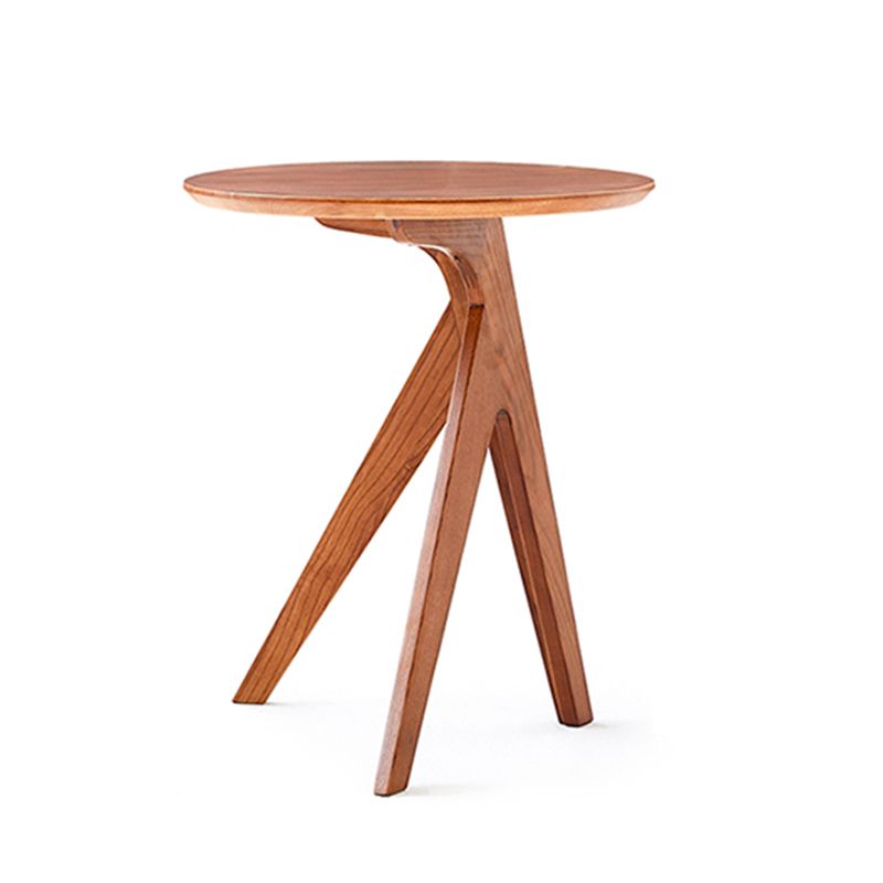 Scandinavian Solid Wood End Table Corner Table for Living Room