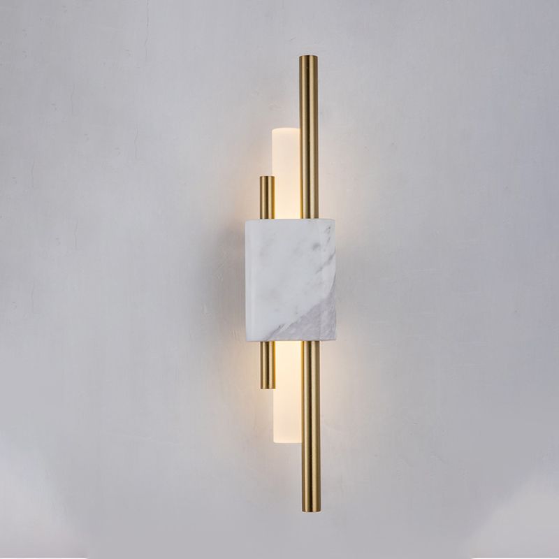 Modern Luxury LED Wall Lamp Iron Cylindrical Wall Sconce with Acrylic Shade