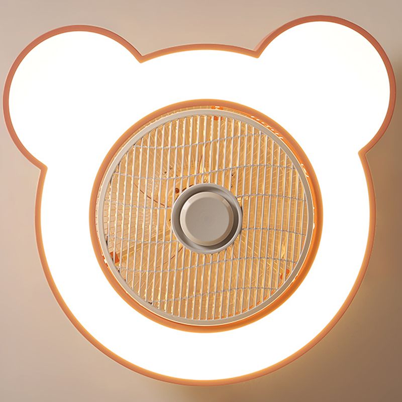 Modern Style Ceiling Fan Light Metal 1 Light Ceiling Fan Lighting for Bedroom