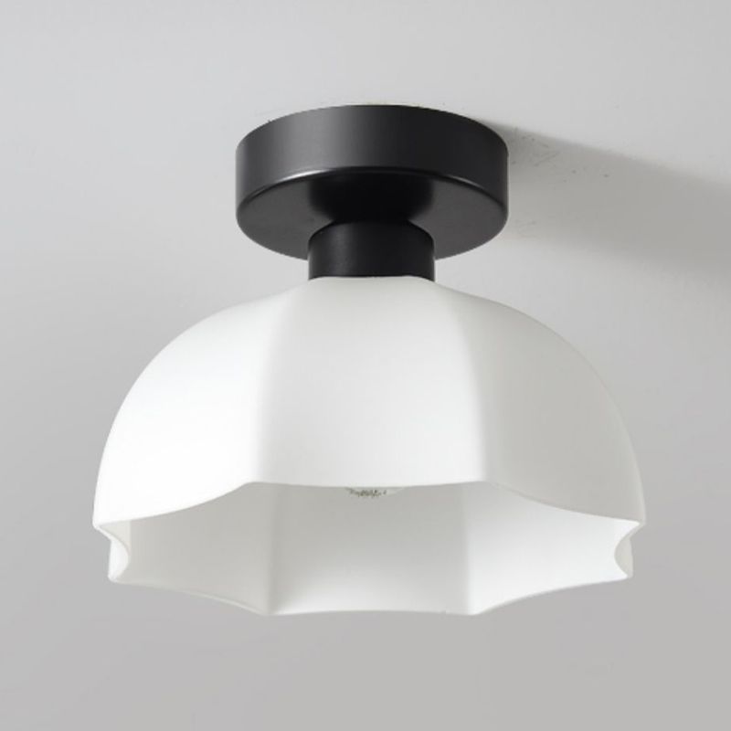 Contemporary Ceiling Lamp Ceramics 1 Light Flush Mount Light Fixture