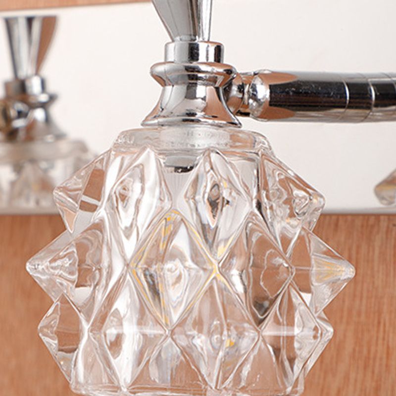 Contemporary Vanity Light Simple Glass Mirror Lighting Fixtures for Washing Room