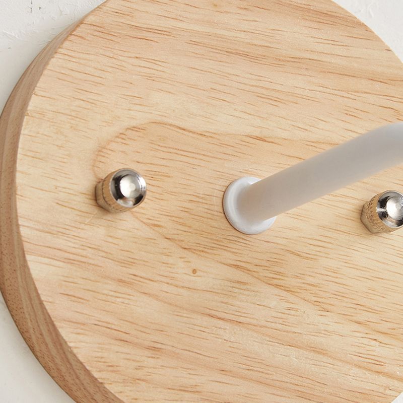 Wood Ball Wall Lighting Modern Style 1 Light Wall Lighting Fixtures