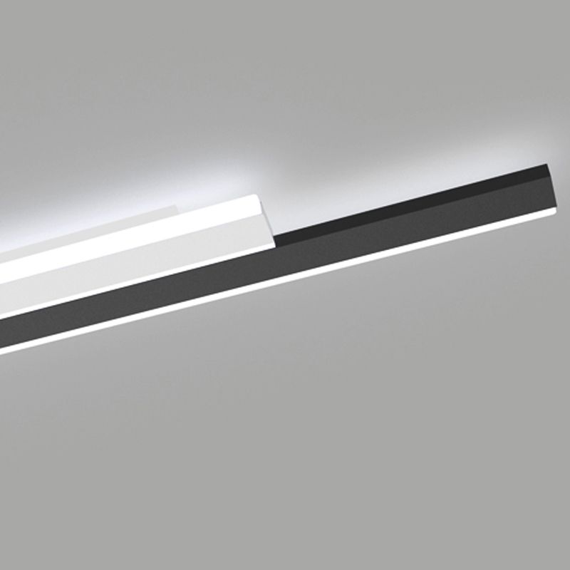 2 luces Luz de pared de metal lineal Luz de montaje de pared de estilo moderno