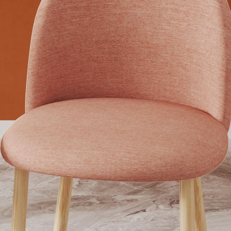 Chaise d'appoint contemporaine pour la maison, chaise de salle à manger en métal à dossier Parsons pour un usage domestique