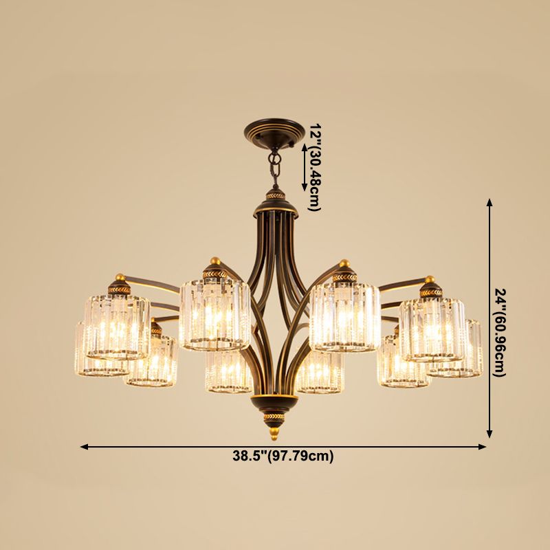 Modern Style Hanging Light Fixture Crystal Pendant Lamp for Bedroom