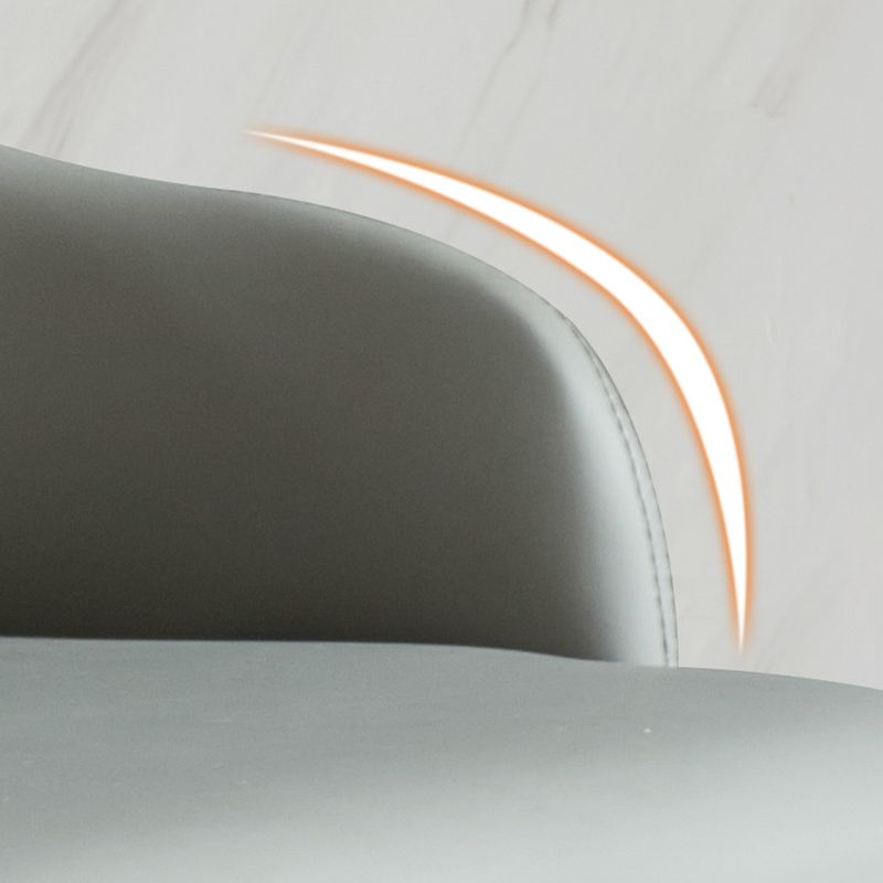 Contemporary Open Back Dining Chairs Armless Side Chairs with Wood Legs for Kitchen