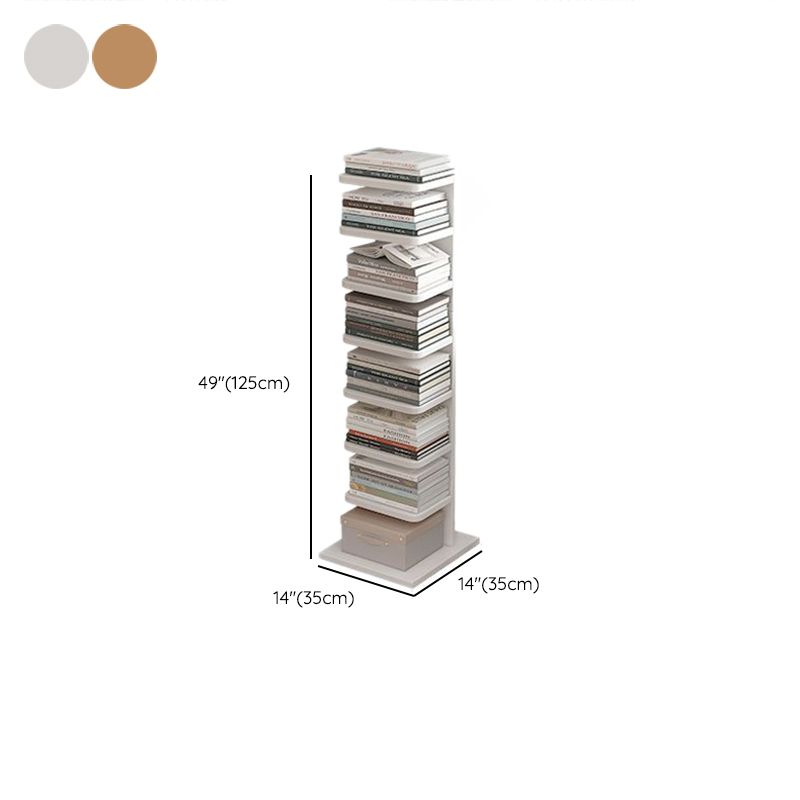 Modern Engineered Wood Bookshelf Standard Bookcase with Shelves