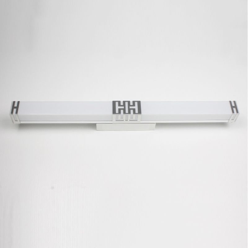 Simplicity Rectangle Vanity Sconce Lights Acrylic Wall Mount Light Fixture for Bathroom