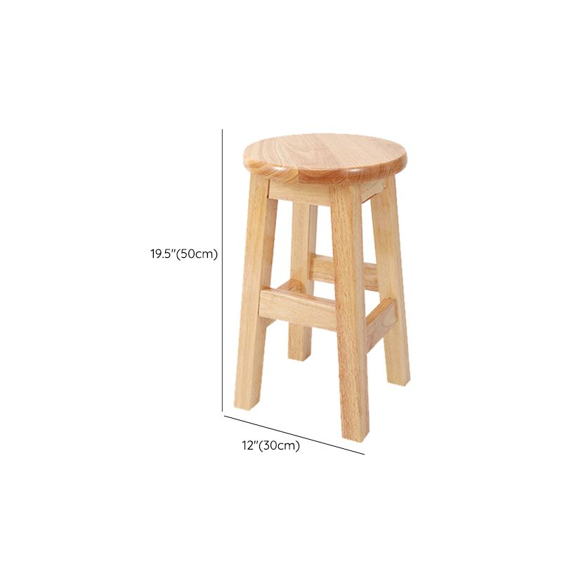Modern Style Bar Stool Solid Wood Counter Stool for Dining Room