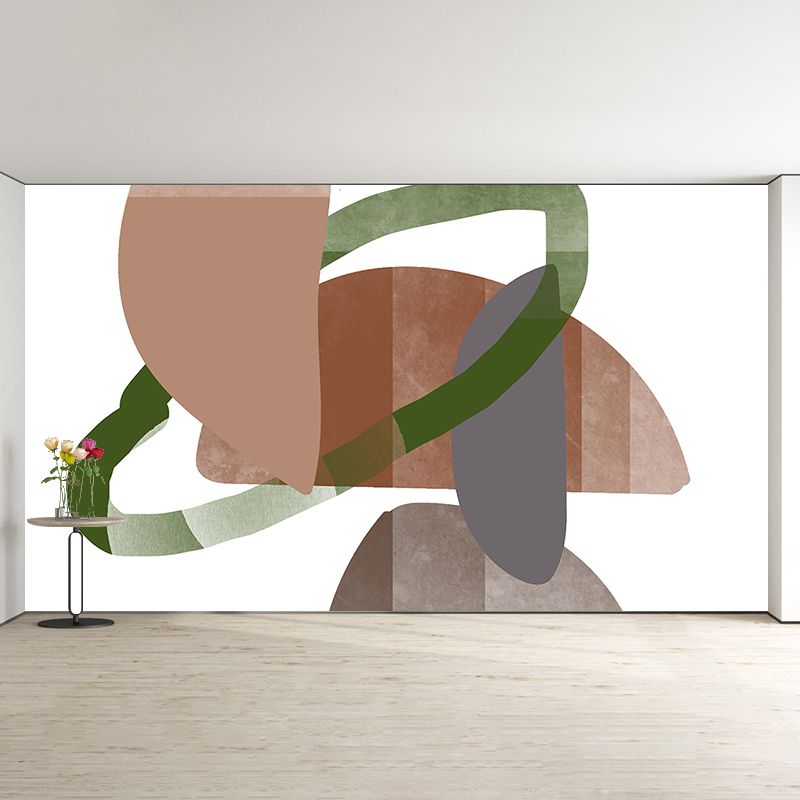 Abstract Pattern Mildew Resistant Wallpaper Bohemian Style Sleeping Room Wall Mural