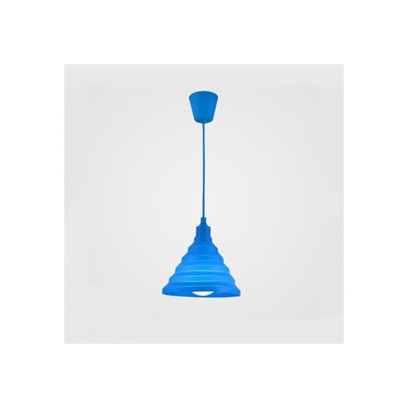 Silica Gel Babel Pendant Light Modern 1 Light Folding Hanging Lamp in Multi Colors